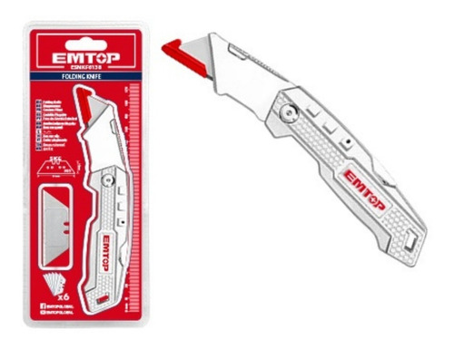 Cutter navaja + 10 cuchillas trapezoidal - Lafuente